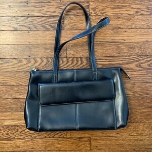 Ann Taylor Black Leather Purse